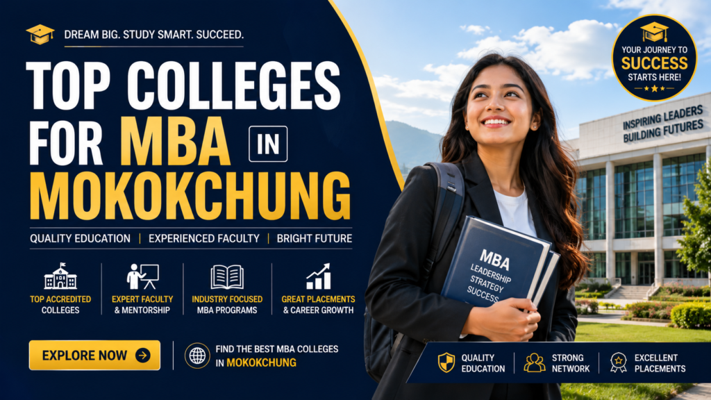 Scenic view of a premier college campus in Mokokchung, Nagaland for MBA admissions