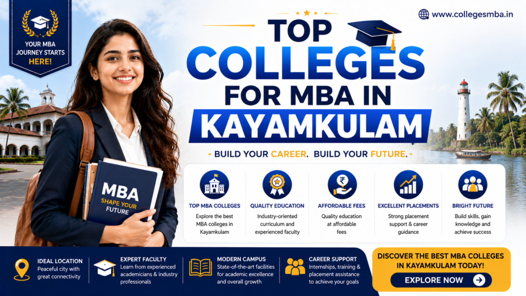 Top MBA colleges near Kayamkulam comparison table with fees