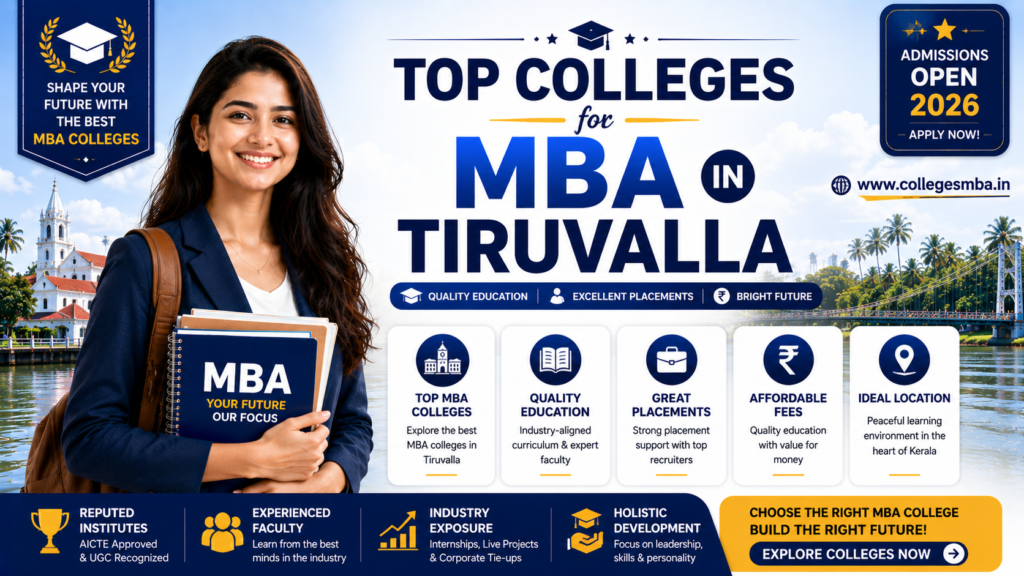 Top MBA colleges in Tiruvalla comparison table with fees
