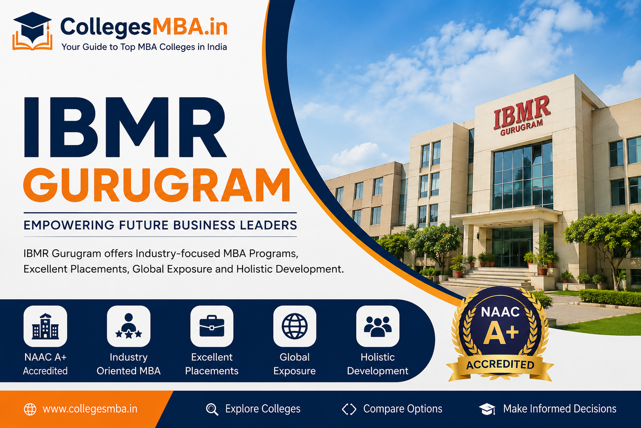IBMR Gurugram campus with admission 2026 details, MBA courses, fees, placements and scholarships